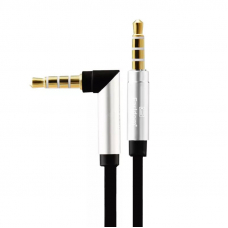 Аудиокабель Earldom ET-AUX18 3,5 mm M-M(L) AUX Cable 2 Meter (черный) Аудиокабель Earldom ET-AUX18 3,5 mm M-M(L) AUX Cable 2 Meter (черный)