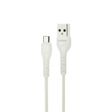 USB кабель Earldom EC-095C Type-C, 2.4А, 1м, PVC (белый)