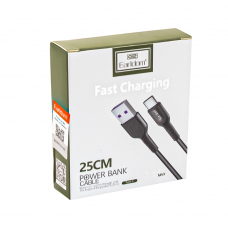 USB кабель Earldom EC-085C USB Type-C 0,25 метра (черный) USB кабель Earldom EC-085C USB Type-C 0,25 метра (черный)