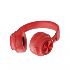 Bluetooth гарнитура HOCO W25 Promise BT5.0, накладная, LED, громкость +/- (красный)