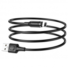 USB кабель BOROFONE BX41 Amiable Lightning 8-pin, 2.4А, магнитный, 1м, PVC (черный)