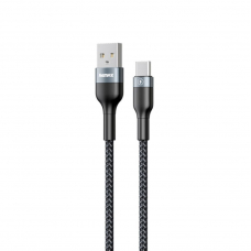 USB кабель REMAX RC-173a Sury 2 Type-C, 5А, 1м, нейлон (черный)