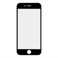 Стекло + OCA  в сборе с рамкой для iPhone 6 олеофобное покрытие (черный)
