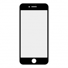 Стекло + OCA  в сборе с рамкой для iPhone 8\SE 2020 олеофобное покрытие (черный)