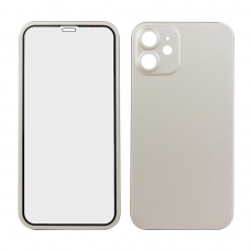 Защита 360° стекло + чехол для iPhone 12 mini (золото)
