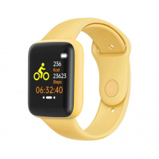 Умные часы MACARON Color Smart Watch активность/музыка/пульс/погода (желтые)