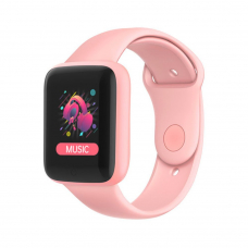 Умные часы MACARON Color Smart Watch активность/музыка/пульс/погода (розовые)