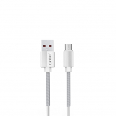 USB кабель Earldom EC-137M MicroUSB, 3А, 1м, TPU (белый)