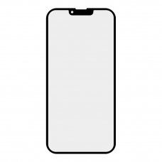 Стекло для переклейки iPhone 13 Pro Max олеофобное покрытие (черный)