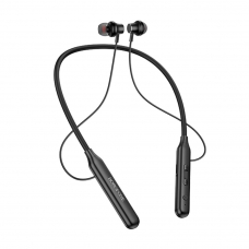 Bluetooth гарнитура BOROFONE BE56 Powerful Sports BT 5.0, внутриканальная, громкость +/-, спорт (черный)