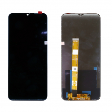 LCD дисплей для Realme C25/C25S/Narzo 50A с тачскрином (черный) 100% оригинал 