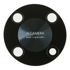 Стекло задней камеры для Huawei Nova Y90 (CTR-LX1) (без рамки) (черный)