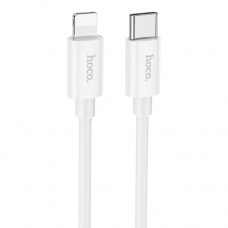 USB-C кабель HOCO X87 Magic Silicone Lightning 8-pin, 3А, PD20W, 1м, силикон (белый)