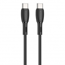 USB-C кабель BOROFONE BX86 Advantage Type-C, 3А, 60W, 1м, силикон (черный)
