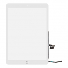 Тачскрин для Apple iPad 7/8 10.2 (A2197/A2198/A2200/A2428/A2429) + серебряная кнопка HOME (белый)