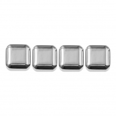 Охлаждающие камни для напитков Xiaomi Stainless Steel Ice Cubes CJ-BK03 4 шт. (серебро)