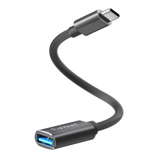 USB OTG адаптер Earldom ET-OT85 Type-C на USB 3.0, 16 см. (черный)