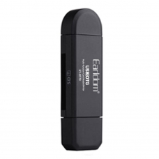 USB OTG Картридер Earldom ET-OT70 4 в 1 MicroUSB/USB на SD/MicroSD (черный)