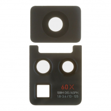 Стекло задней камеры для Infinix Zero X Pro (X6811) (без рамки) (черный)