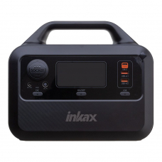Внешний АКБ inkax 300WH, 2xUSB, 1xUSB-C, PD100W, LED дисплей, ПЗУ для авто, Li-Ion (черный)