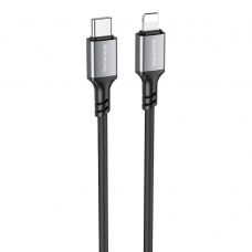 USB-C кабель BOROFONE BX83 Famous Lightning 8-pin, 3А, PD20W, 1м, силикон (черный)