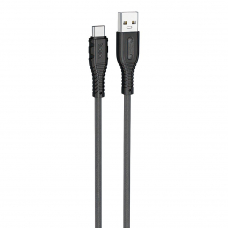 USB кабель HOCO X67 Nano Type-C, 5А, 1м, силикон (черный)