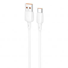 USB кабель BOROFONE BX93 Super power Type-C, 6А, 100W, 1м, PVC (белый)