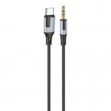 Аудиокабель BOROFONE BL19 Creator USB Type-C, 1м, TPE (черный)