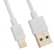 USB кабель WK Worm WDC-052 для Apple Lightning 8-pin (белый) USB кабель WK Worm WDC-052 для Apple Lightning 8-pin (белый)