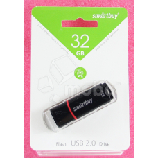 USB-флеш (USB 2.0) 32GB Smartbuy Crown Черный