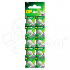 Батарейка GP 189/LR54/G10/LR1130/389A Alkaline 1.5V отрывные (10 шт. в блистере) Батарейка GP 189/LR54/G10/LR1130/389A Alkaline 1.5V отрывные (10 шт. в блистере)