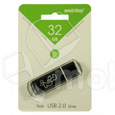 USB-флеш 32GB Smartbuy Glossy Черный