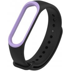 Ремешок Mijobs для Xiaomi mi Band 3 / 4 черный с окантовкой (pink) Ремешок Mijobs для Xiaomi mi Band 3 / 4 черный с окантовкой (pink)
