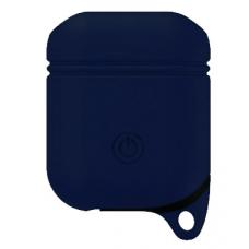 Защитный чехол для наушников AirPods с крышечкой (dark blue) Защитный чехол для наушников AirPods с крышечкой (dark blue)