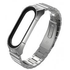 Ремешок Mijobs Bamboo Style TF metal Strap для Xiaomi mi Band 3 / 4 (silver) Ремешок Mijobs Bamboo Style TF metal Strap для Xiaomi mi Band 3 / 4 (silver)