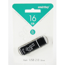 USB-флеш 16GB Smartbuy Glossy Черный