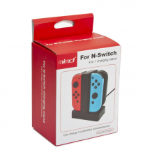 Зарядное устройство SNS-385 для 4-х контроллеров Nintendo Switch настольное (черное/коробка) Зарядное устройство SNS-385 для 4-х контроллеров Nintendo Switch настольное (черное/коробка)
