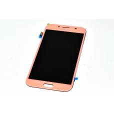 Дисплей Samsung Galaxy A7 2017 A720 OLED Pink с тачскрином (Модуль) 