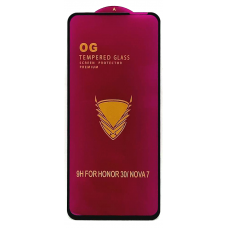 Защитное стекло полное для Huawei Honor 30 / Nova 7 (OG Tempered) черное Защитное стекло полное для Huawei Honor 30 / Nova 7 (OG Tempered) черное