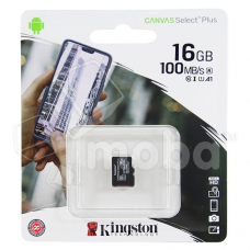 Карта памяти MicroSDHC 16GB Class 10 Kingston Canvas Select Plus A1 100MB/s Карта памяти MicroSDHC 16GB Class 10 Kingston Canvas Select Plus A1 100MB/s