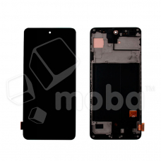 Дисплей для Samsung Galaxy A51 (A515F) модуль с рамкой Черный - (OLED)