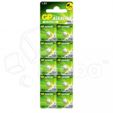 Батарейка GP 164/G1/LR621/LR60/364A Alkaline 1.5V отрывные (10 шт. в блистере) Батарейка GP 164/G1/LR621/LR60/364A Alkaline 1.5V отрывные (10 шт. в блистере)