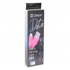 USB кабель Zetton USB SyncCharge Round Soft TPE Data Cable USB to Lightning круглый пластиковые разьемы (розовый) ZTUSBRSTPKA8 USB кабель Zetton USB SyncCharge Round Soft TPE Data Cable USB to Lightning круглый пластиковые разьемы (розовый) ZTUSBRSTPKA8