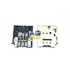 Коннектор SIM-карты (сим), mmc коннектор Samsung S6 Edge/J4 Plus (S149)