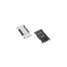 Коннектор SIM-карты (сим), mmc коннектор Samsung S7562 ( S63 )