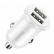 Автомобильное зарядное устройство Baseus Grain Pro Car Charger (Dual USB 4.8A) CCALLP-01, CCALLP-02 (white) Автомобильное зарядное устройство Baseus Grain Pro Car Charger (Dual USB 4.8A) CCALLP-01, CCALLP-02 (white)