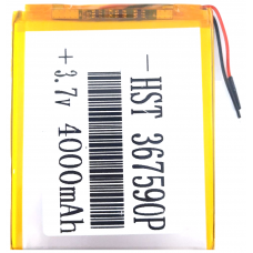 Аккумулятор Универсальный 3.6*75*90 mm 3.7v 4000mAh ( 367590P ) Аккумулятор Универсальный 3.6*75*90 mm 3.7v 4000mAh ( 367590P )