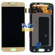 Дисплей Samsung Galaxy S6 G920F GH97-17260B OLED Gold с тачскрином (Модуль) 