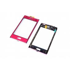 Сенсорное стекло,Тачскрин LG E610/E612 Pink (Original)