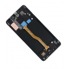 Дисплей Samsung A920 (A9 2018) с тачскрином в рамке черный Amoled оригинал